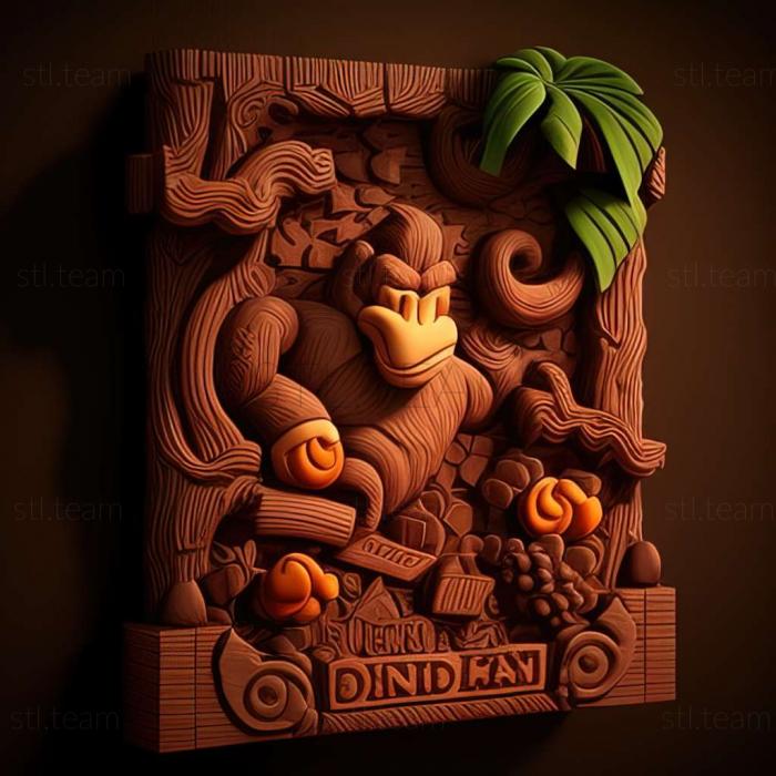 3D model Donkey Kong Country game (STL)